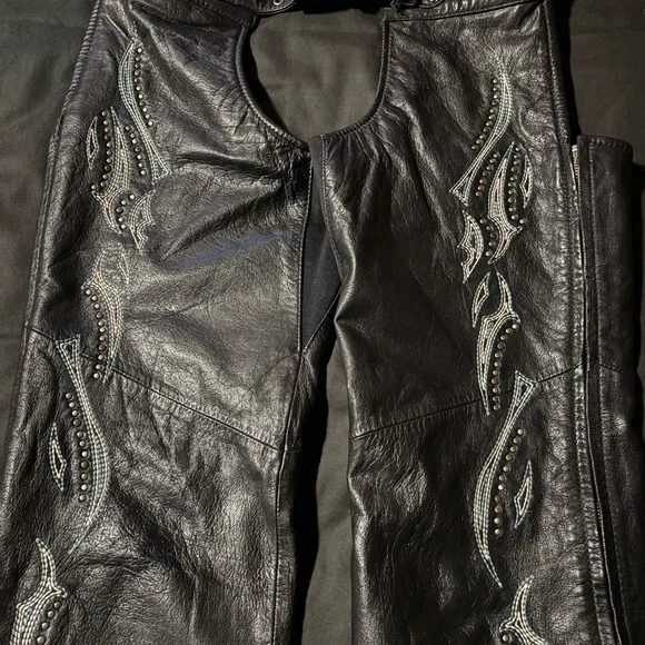 Vintage Harley-Davidson Black Leather Women Chaos Small - Picture 8 of 12